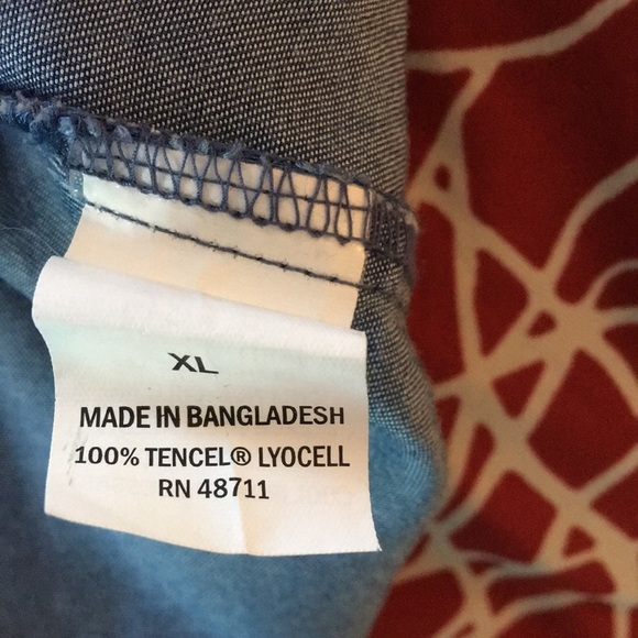 Falls Creek Off Shoulder Ruffled Chambray Dress. P/A894/2 - Picture 7 of 13